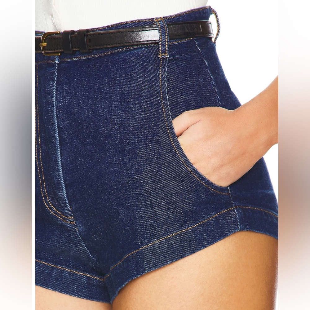 REVOLVE Amanda Uprichard Denim Kelso Short in Heritage - Picture 6 of 12